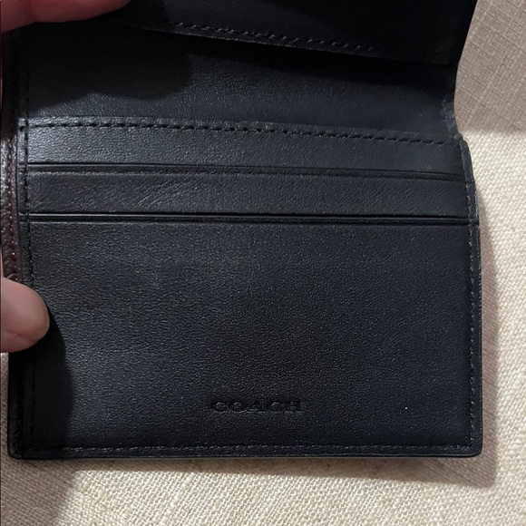 Coach Black Wallet with Gold Accent - Picture 4 of 4